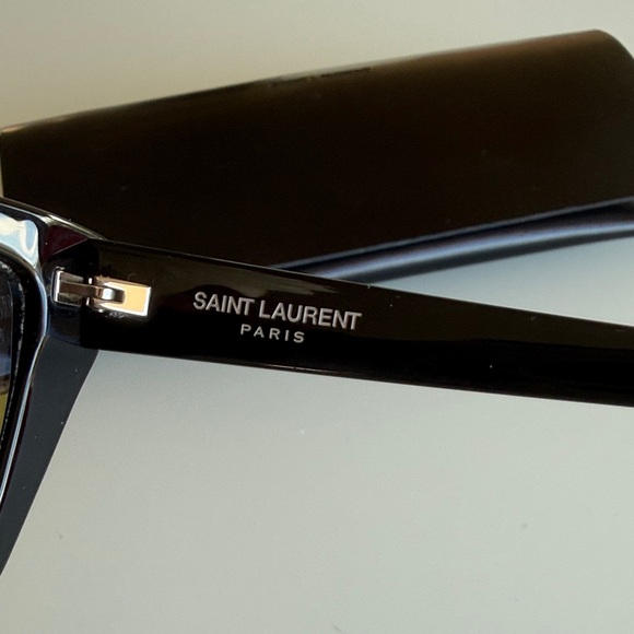 Saint Laurent SL 276 Mica Cat-Eye Sunglasses- Black - Picture 8 of 17